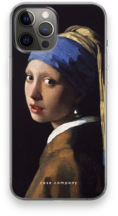Case Company® - Hoesje geschikt voor iPhone 12 Pro Max hoesje - The Pearl Earring - Soft Cover Telefoonhoesje - Bescherming aan alle Kanten en Schermrand