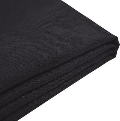 FITOU - Bekleding bed - Zwart - 180 x 200 cm - Polyester