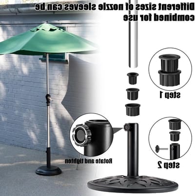 Set van 8 Parasol Reducers voor Umbrella Standaard - Accessoires voor Buiten, Parasol Onderdelen en Tuinparasol Versteviging