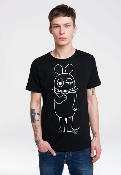 Logoshirt T-Shirt Maus - Outline
