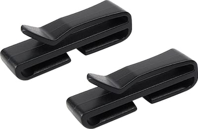 Skihelm clips voor mondkapje - Mondmasker bevestigen - Wintersport - Skiën - Snowboarden - zwart - 2 stuks