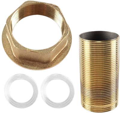 Dailygoods- Keukenmengkraan Verbeterde Lekpreventie - Reparatieset - Messing Moer - Roestvrijstalen Buis - Flexibele Toepassing - Ideaal voor Doe-het-zelvers - Kraanreparatieset