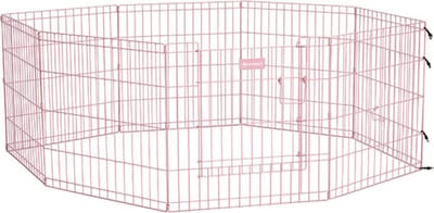 Topmast Puppyren uitvouwbaar - Roze - 560 cm Omtrek - 60 cm Hoog - Opvouwbaar - XL Hondenren - Voor Binnen
