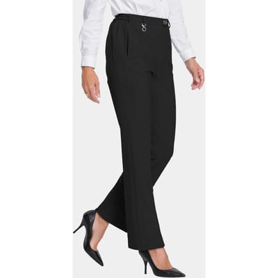 Trevira scheerwollen broek CARLA - zwart - Gr. 42 van Goldner Fashion