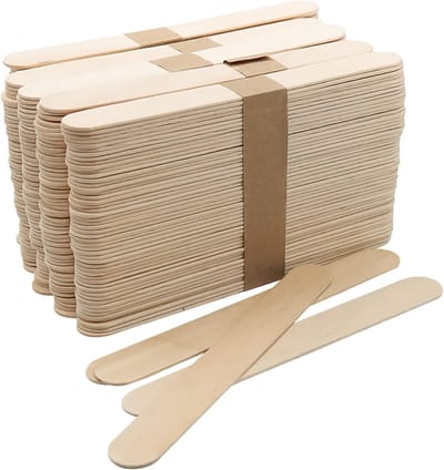 Houten IJsstokjes 100 Stuks - 15 x 1.8 cm Houten Spatula voor Ambachten, DIY en Tuinprojecten met Berkenhout