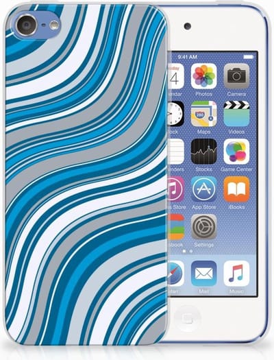 TPU Hoesje voor Apple iPod Touch 5 | 6 TPU bumper Waves Blue