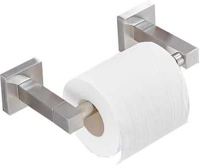 Unyqoos ® Stijlvolle en Ruimtebesparende Toilettenpapierhouder met Scharnier voor Muurbevestiging in Modern Vierkant Design