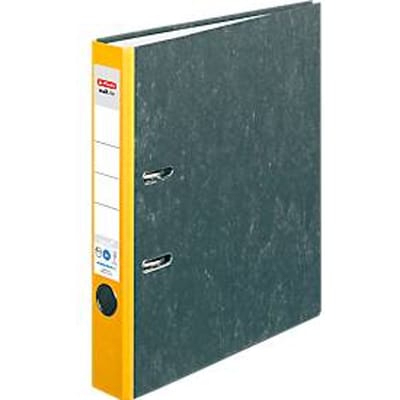 herlitz ordner maX.file nature, A4, rugbreedte 50 mm, geel
