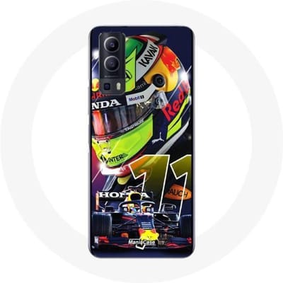 Coque maniacase pour Vivo Y72 Formule 1 Sergio Pérez Pilote automobile F1 zwart