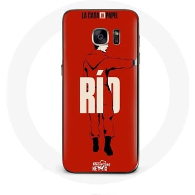 Samsung Galaxy S7 hoesje La casa de papel Rio tekening