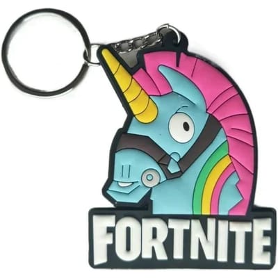 Fortnite PVC Sleutelhanger Schattig Koppel Tas Auto Sleutelhanger Hanger Accessoires Kinder Speelgoed Verjaardag Mooi Cadeau Duurzaam pink