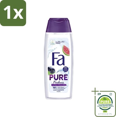 1 x Fa - Douchegel - Pure Freshness - Acai & Guave - Verfrissend & Verzorgend - 250 ml - Douchegel - Acai - Guave - Verfrissend - Verzorgend