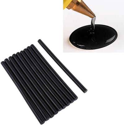 Zwarte hot melt lijmpatronen voor sterke en snelle binding, ideaal voor DIY projecten en huisreparaties, 7mm 11mm, 10 stuks (11*200mm)