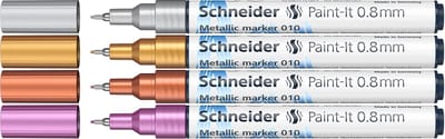 Schneider metallic marker - Paint-It 011 - 2mm - 4 stuks - S-ML01111501
