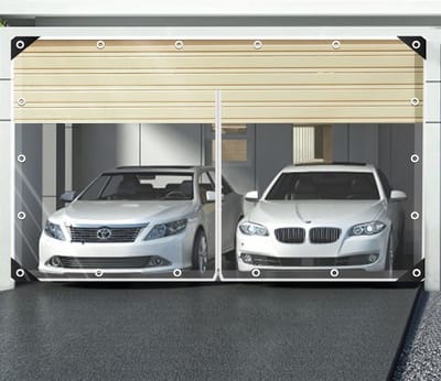 Dekzeil PVC - Transparant Zeil - Buiten beschermen - Met ritssluiting - 2x4 Meter - Grijs