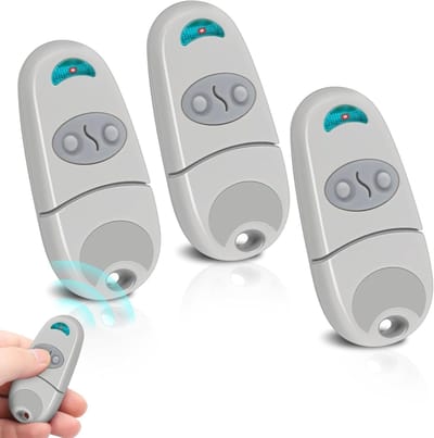 Draadloze Garagedeuropener 433.92MHz - 3 Stuks, Compatibel met Top 432EV, 432EE, 2CH, Handige Afstandsbediening voor Gemak en Veiligheid