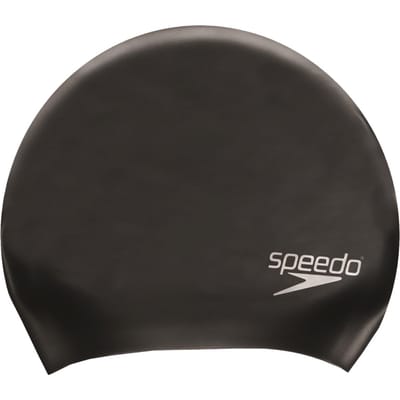Speedo Unisex Zwemcap Lang Haar Volwassenen (Zwart)