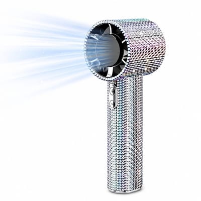 House of Balance DiamondBreeze Pro - Handventilator - Mini Ventilator - Waaier - Festival Ventilator - Oplaadbaar - 199 Snelheden