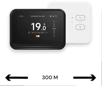 Thermostaat | Wifi | App bediening | Inbouw of opbouw | Hold Temp functie | Holiday modus | Alexa integratie | Zwart