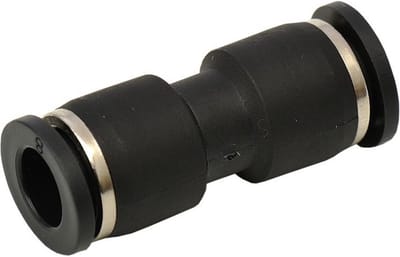 2x Rechte pneumatische insteekkoppeling - 6 bar - 12mm - Kunststof