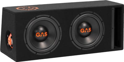 GAS Audio Power MAD B2-210V 2 x 10 inch subwoofer 1200W ( 600W RMS ) Gepoorte Auto subwoofer