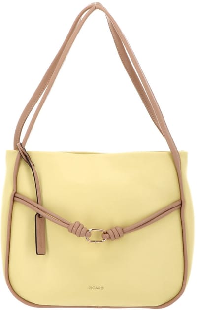 PICARD schoudertas Riviera Hobo Bag Vanilla Lichtgeel