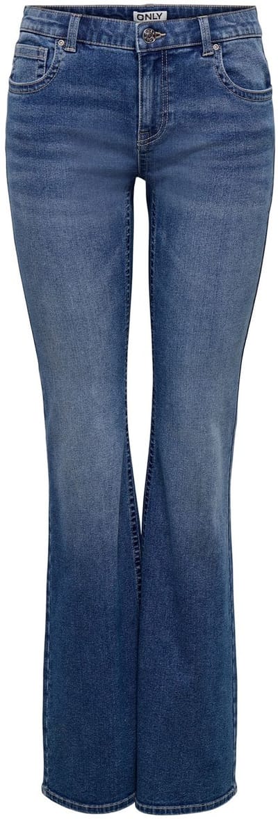 Only Jeans Onlphoebe Lw B-p Flare Dnm Pim454 N 15370837 Medium Blue Denim Dames Maat - W28 X L34