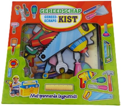 Gereedschapskist - Inclusief legpuzzels - Gereedschap - 17 stuks - Puzzelen - Spelen