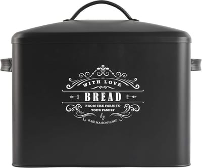 Extra grote zwarte brooddoos voor al uw broodopslag en organisatie