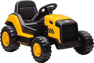 Aiyaplay Electric Ride-on Construction Car-Kunststof, Staal-100L x 63B x 56H cm-Geel