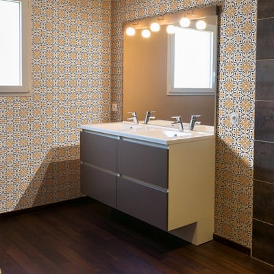 Zelfklevende tegelmuurstickers voor keuken en badkamer - 60 ALTHIA AZULEJOS tegelstickers - 60 stickers 15x15cm
