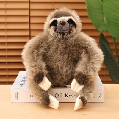 50cm Hoge Kwaliteit Luiaard Pluche Speelgoed Zacht Knuffel Dier Lange Arm Gevuld Luiaard Cadeau Voor Vriendin Jongens Kinderen Verjaardag about 23cm brown