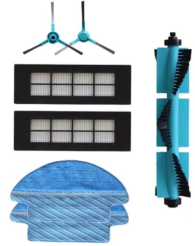 JHUBERS- Stofzuigeraccessoireset 7 - Vervangingsfilter - HEPA-filter - Hoofdborstel - Zijkwast - Kledingmop - Maximaliseert prestaties - Stofzuigerfilter