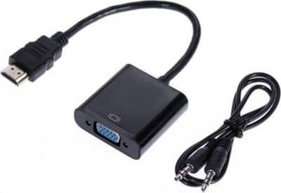 Jumalu HDMI naar VGA adapter met audio kabel voor computer/laptop/console - Plug and Play - hdmi adapter - hdmi vga adapter - hdmi naar vga - hdmi converter vga