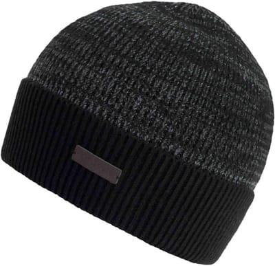 Chillouts beanie muts Moritz in zwart met grijs in one size