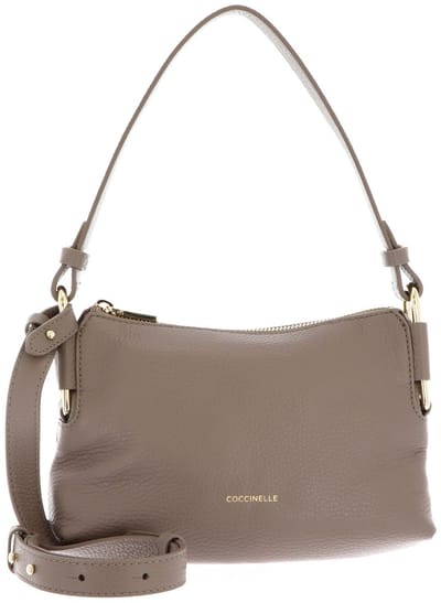 Coccinelle Kleine Crossbodytas / Schoudertas Dames - Leer - Coccinellerebekka - Taupe