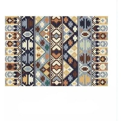 Boheems Patroon Tapijt Tribale Stijl Marokkaans Luxe Perzisch Kunst Tapijt Woonkamer Bank Slaapkamer Balkon Antislip Deurmat Decor 100x150cm