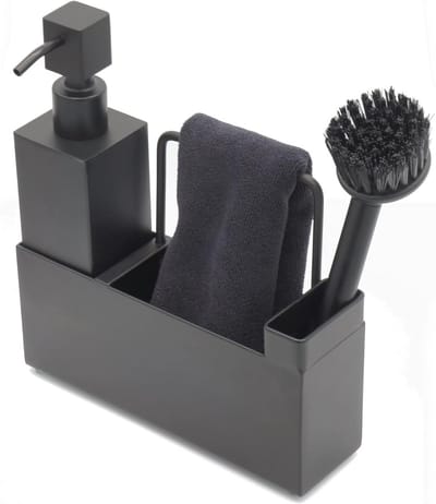 Stylische gootsteenorganizer van roestvrij staal - functionaliteit voor keuken en badkamer