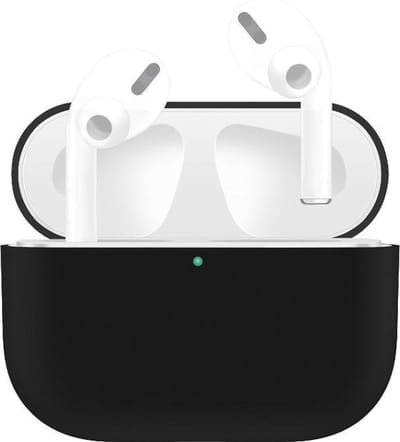 AirPods hoesjes van By Qubix - AirPods Pro / AirPods Pro 2 Solid series - Siliconen hoesje - Zwart Airpods Pro Case Hoesje voor Airpods pro Hoes