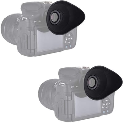 Allecto - Ovale Oogcup - Comfortabel - Zacht silicone - Verbeterde beeldkwaliteit - Geschikt voor Canon - Camera viewfinder