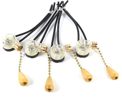 Dailygoody - Chain Switch Set - 4 Stuks Vintage Kabelschakelaar voor Lampen