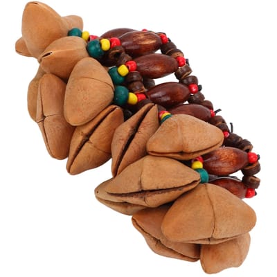 Handbel Armband Robuust Mooi Praktisch Uitstekend Vakmanschap Notendop Armband voor Feest brown