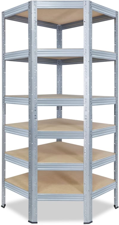 Shelfplaza PRO hoekstelling - 180x70x40 cm - verzinkt - 6 planken