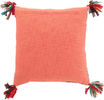 J-Line kussen Chindi Kwast - katoen/polyester - roze