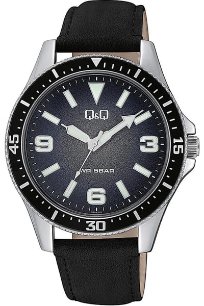 Q&Q QB64J305Y Black Men Fashion