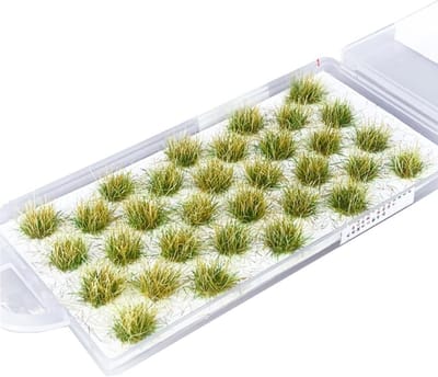 Realistische modelbouw gras en gazon turf voor diorama's en spoorwegmodellen - statische graspluizen voor seizoensgebonden decoratie