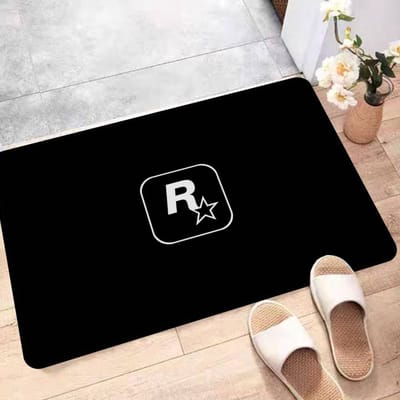 Rockstar Games Letter R Vloermat Antislip Waskamer Mat Wasdecor Balkon Kind Woonkamer Huishoudelijke Tapijten 40x60 cm