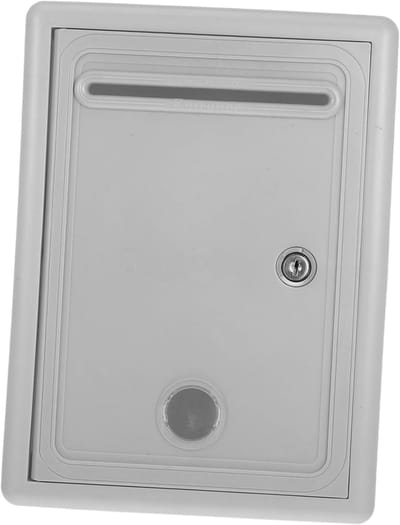 Veilige Collectebus - Suggestiedoos Muurbevestigd - Veilig Donaties Ontvangen - Robuust Metalen Ontwerp - 29x21x10.5cm - Grijs