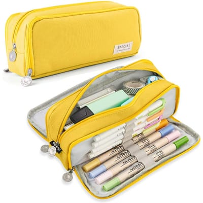 Etui met grote capaciteit 3 compartimenten multifunctionele pennenzak voor meisjes jongen school student kantoor kantoorartikelen organizer