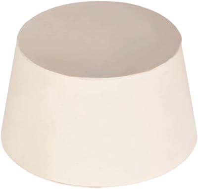 Dailygoods- Siliconen Stop 55-68 mm - Vaste Laboratoriumstop - Geboord - Wit - Geschikt voor Buisleidingmondingen